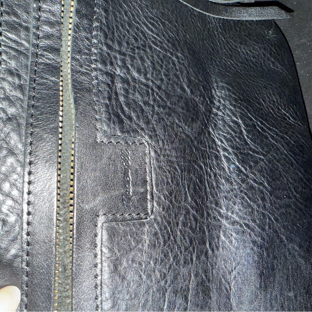 Madewell Black Leather Bucket Bag - Picture 4 of 4